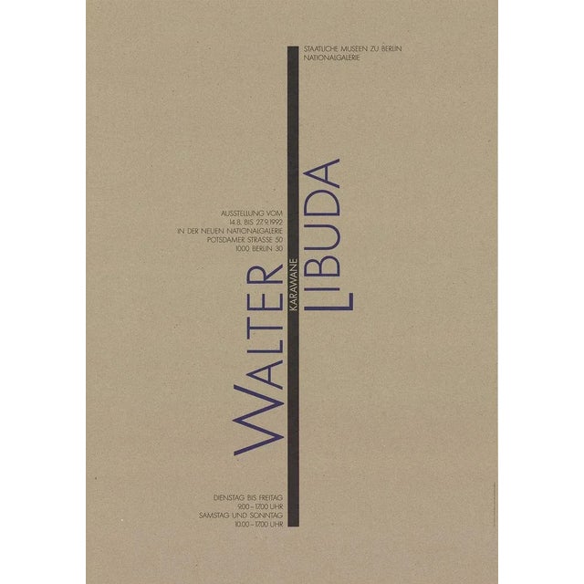 Contemporary 1992 Walter Libuda 'Karawane' Offset Lithograph For Sale - Image 3 of 3