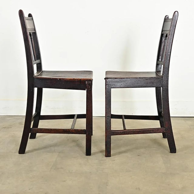English 18th Century Pair of Georgian Side Chairs For Sale - Image 12 of 12