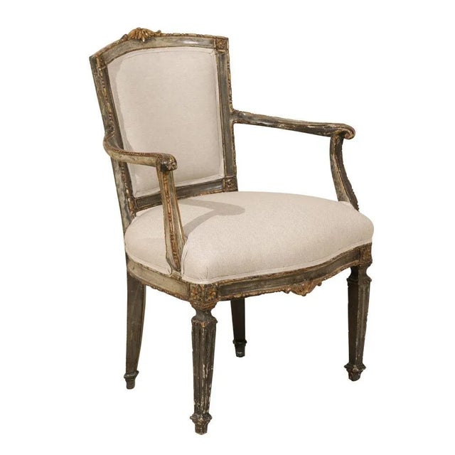 Mid 19th Century Vintage Italian Armchair For Sale - Image 10 of 10