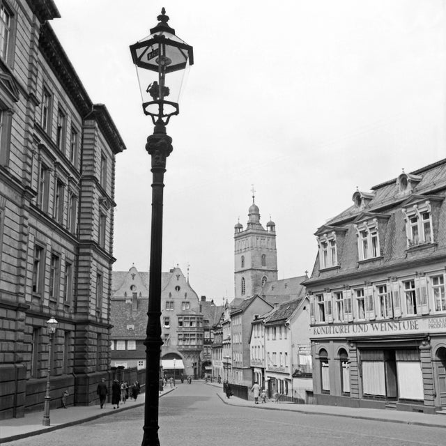 1930s Street Scene Darmstadt View to Stadtkirche Church, Germany, 1938, Printed 2021 For Sale - Image 5 of 5