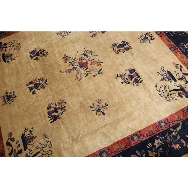 Antique Chinese Square Rug For Sale - Image 12 of 18