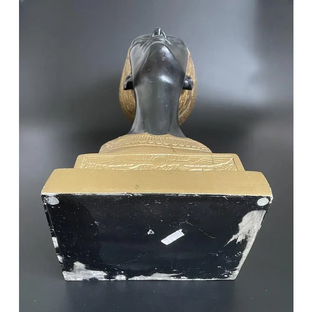 Plastic Vintage Large Bust of Queen Nefertiti For Sale - Image 7 of 12
