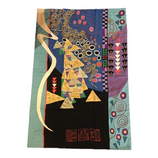 Klimt Inspired Textile Wall Hanging For Sale