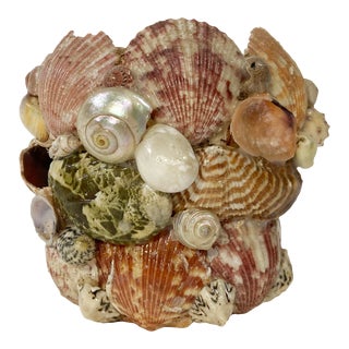 Shell Encased Planter Pot For Sale
