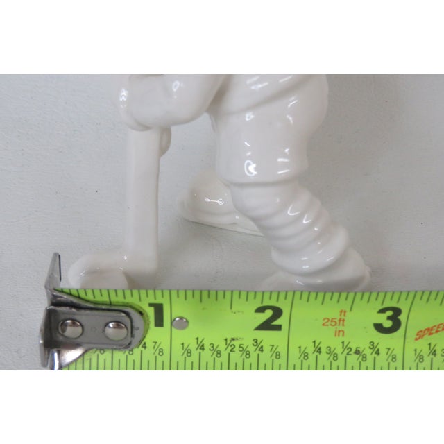 White Goebel Hummel Ice Hockey Player 2143a White Glaze Porcelain Figurine 4702b For Sale - Image 8 of 10