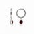 These elegant hoop earrings feature captivating Garnet gemstones, known for their rich deep red hue and timeless appeal....