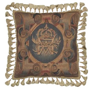 Aubusson Classic Throw Pillow For Sale