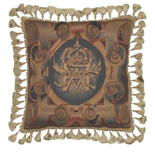Aubusson Classic Throw Pillow For Sale