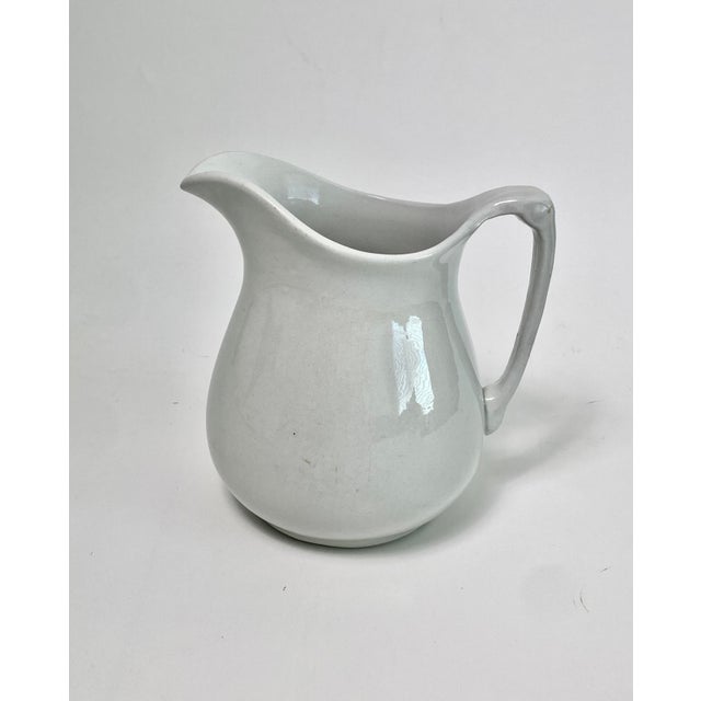 English Ironstone White Pitcher For Sale In Los Angeles - Image 6 of 9