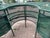 Vintage Green Metal Mesh Outdoor Patio Table For Sale - Image 4 of 9