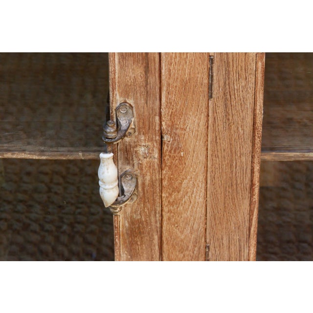 Mediterranean Early 20th Century Scalloped Tile & Glass Colonial Console For Sale - Image 3 of 9