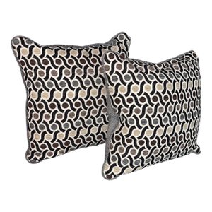 Finishing Touch Geometric Throw Pillows- a Pair