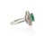 Not Yet Made - Made To Order Art Deco Natural Emerald Regalia Ring With Diamonds 14k White Gold Size 7 (All Sizes Available) For Sale - Image 5 of 14