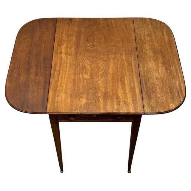 Antique Georgian Style Mahogany Pembroke Table, 1800s For Sale - Image 6 of 14