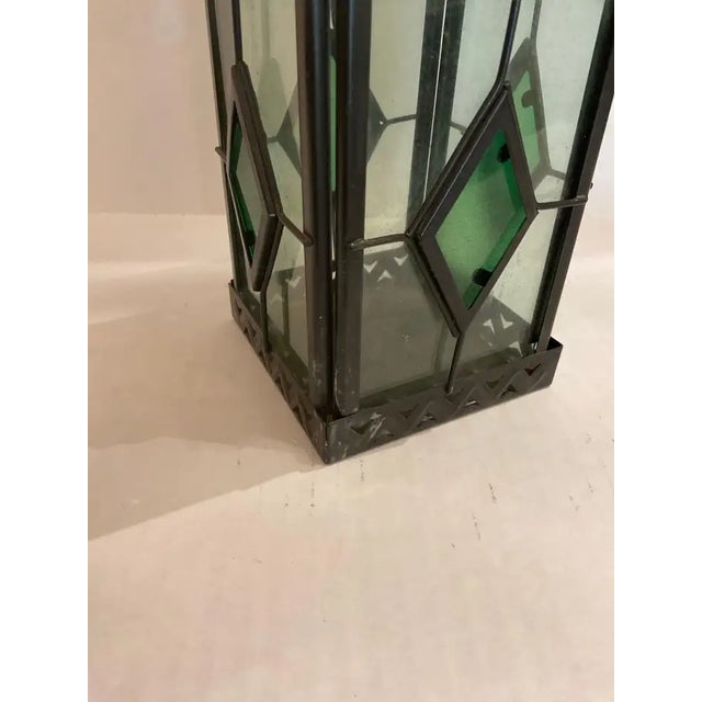 Early 20th Century Small Antique Brass Lantern For Sale - Image 5 of 8