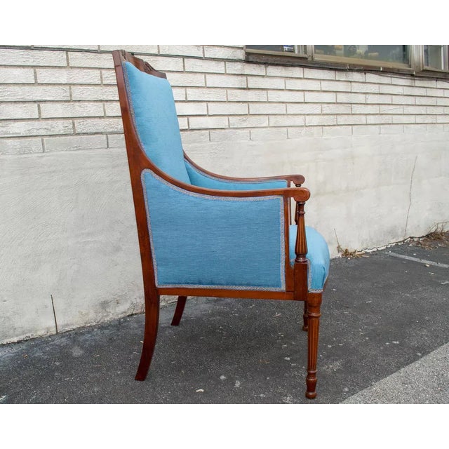 Outstanding Mahogany English Sheraton Chair that has been hand polished and fully restored . Thomas Sheraton-influenced...