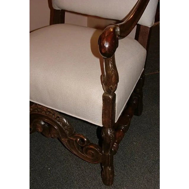 19th Century English Oak Armchair For Sale In Savannah - Image 6 of 7