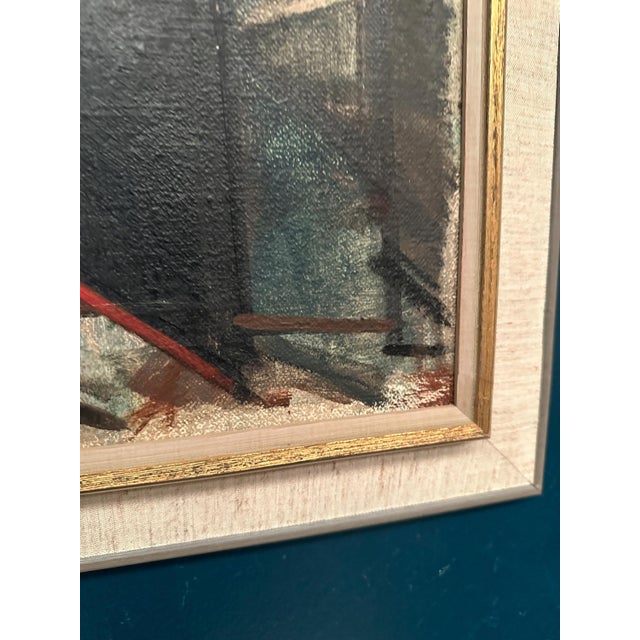 Carl Köhler, Diagonal Rooms, 1950s, Oil on Canvas, Framed For Sale - Image 7 of 18