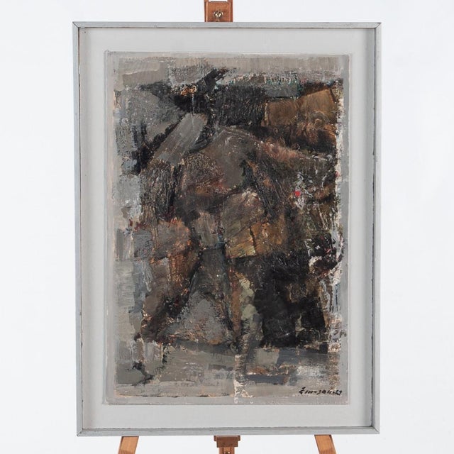 Erik Emanuelsson, Composition, 1960s, Oil on Panel, Framed For Sale - Image 17 of 17