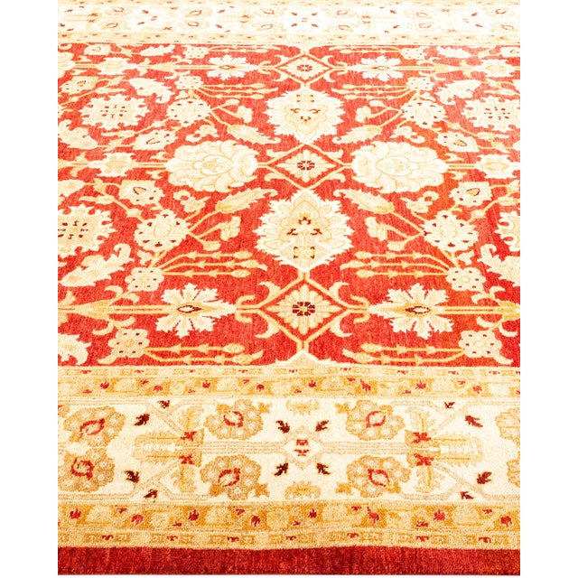 Solo Rugs Eclectic, One-of-a-Kind Hand-Knotted Area Rug - Orange, 6' 1" x 8' 10" For Sale - Image 4 of 8