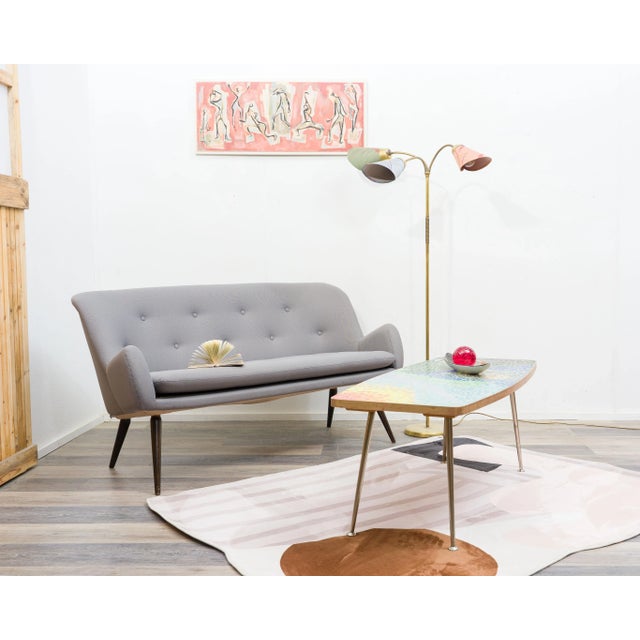 Blue Vintage Coffee Table by Berthold Müller, 1950s For Sale - Image 8 of 10