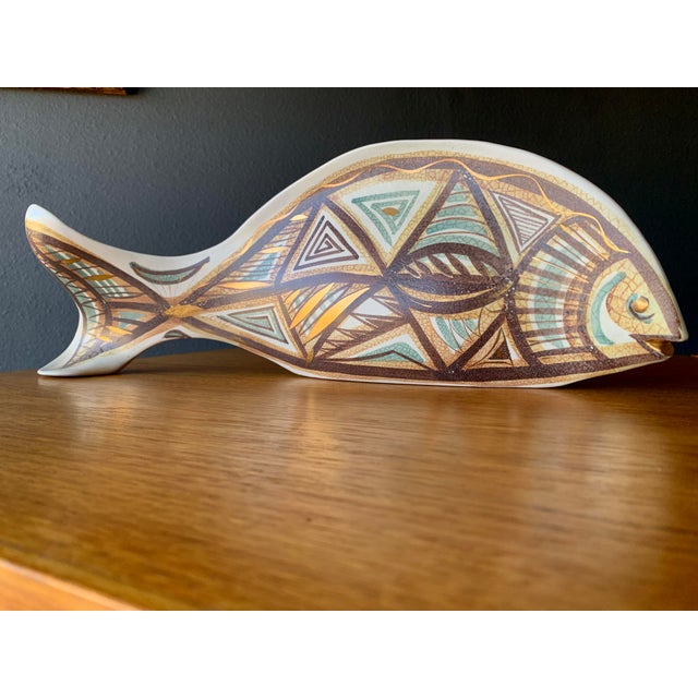 Sascha Brastoff Ceramic Fish For Sale - Image 9 of 9