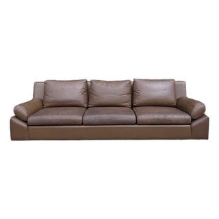 1960s Edelhard (Eddie) Harlis Cognac California Model 989 Leather Sofa For Sale