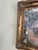 Green Gorgeous Framed Vintage Textured Canvas Italian Balcony Scene For Sale - Image 8 of 11