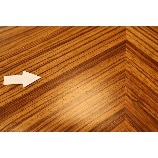 William Switzer Louis XV Zebrawood Bureau Plat Writing Desk For Sale - Image 15 of 18