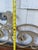 Large Vintage Mediterranean Beveled Wood & Gilt Metal Scrollwork Mirror For Sale - Image 16 of 17