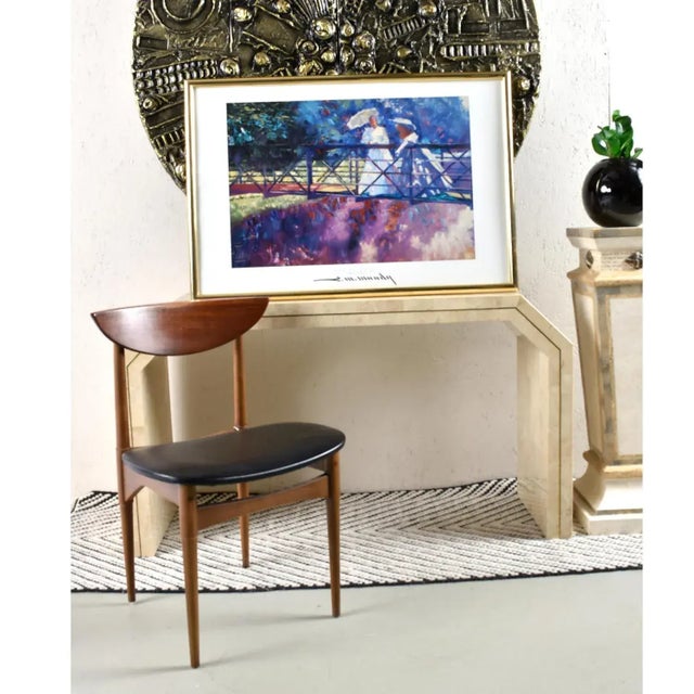 Monet Claude Monet Water Lilies and Charles Mundy Framed Impressionist Prints - Set of 2 For Sale - Image 4 of 17