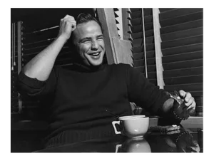 Marlon Brando at His Beverly Glen Home in Los Angeles 1953 (Photo by Sid Avery)