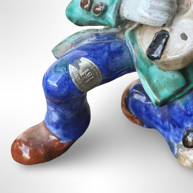 Vintage Italian Leopold Anzengruber Musician Figurine – Handcrafted & Painted For Sale - Image 4 of 7