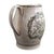 Olive-Green Transferware Masonic Creamware Jug from Staffordshire, 1800s For Sale - Image 6 of 12