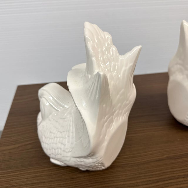 Hispania Daisa Duck Ceramic Bookends, Pair For Sale - Image 10 of 12