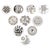 Ceramic Vintage Porcelain Plates by Piero Fornasetti, 1970s, Set of 10 For Sale - Image 7 of 7
