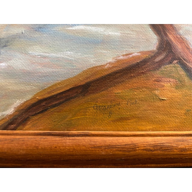 Paint Vintage Southwestern Painting, Signed and Framed For Sale - Image 7 of 10