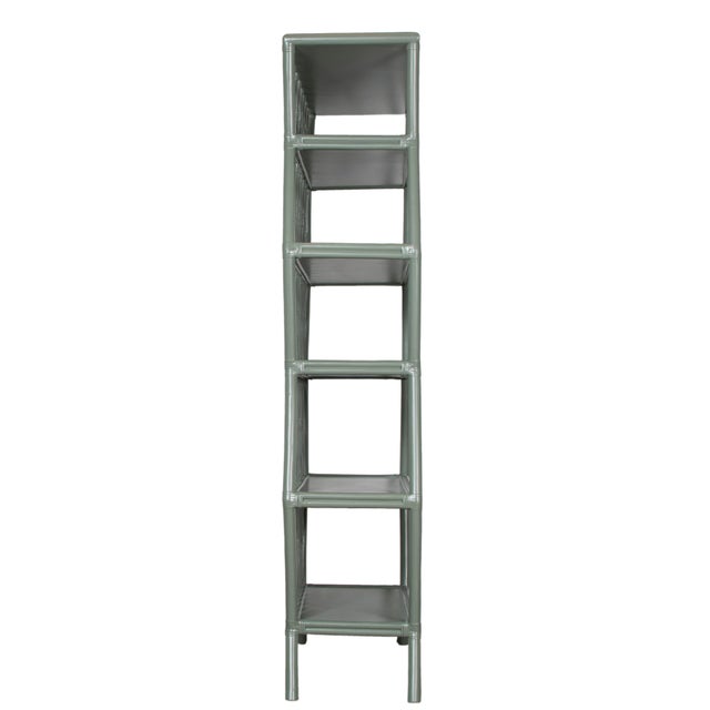 Coastal Hollywood Etagere, Evergreen For Sale - Image 3 of 6