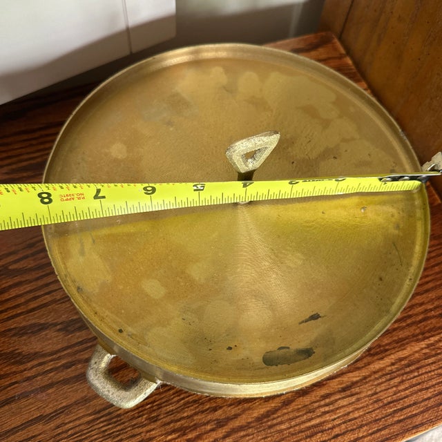 Brass 1980s Kuih Bahulu Mold Brass Vintage Kueh Baulu Mold Kitchen Decor For Sale - Image 8 of 9