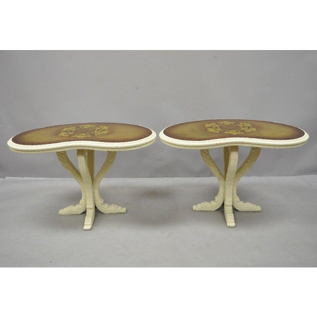 Vintage Hollywood Regency French Kidney Bean Shaped Side ...