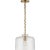 Transitional Thomas O'Brien for Visual Comfort Signature Katie Dome Pendant in Hand-Rubbed Antique Brass with Clear Glass For Sale - Image 3 of 4