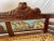 1980s Children’s Hand Carved Victorian Noah’s Arc Themed Cane Bottom Bench For Sale In Palm Springs - Image 6 of 13