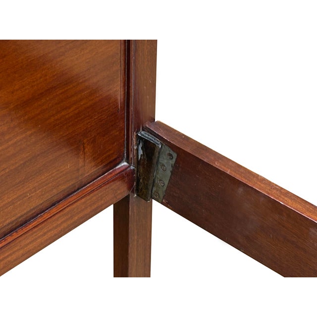 Chinese Oriental Simple Brown Solid Wood Full Size Single Bed Frame For Sale In San Francisco - Image 6 of 12