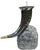 Vintage Maitland-Smith Sculptural Horn Candleholder With Stone Base For Sale