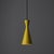 1970s Yellow Metal Diabolo Pendant Lamp Attributed to Stilnovo For Sale In Los Angeles - Image 6 of 12