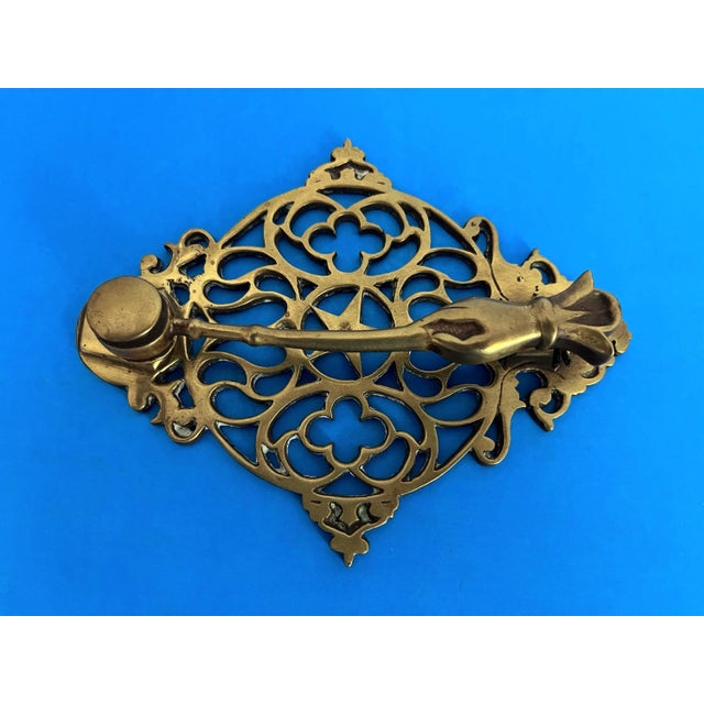 Victorian Brass Hand & Gavel Door Knocker, 1940s For Sale - Image 17 of 18