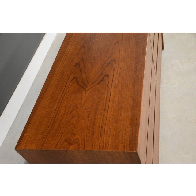 1960s Refinished Danish Modern Teak 60” Dresser For Sale In Boston - Image 6 of 9