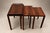 Set of Three Brazilian Rosewood Nesting Tables with Removable Tray & Brass Sabots, 1960s For Sale - Image 17 of 18