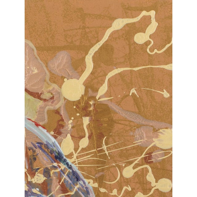 Late 20th Century 20th Century Sue Fazio Pig Portrait Abstract Oil on Canvas For Sale - Image 5 of 9