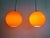 Vintage Orange Opaline Pendant Light from Lita, 1970s For Sale - Image 4 of 16